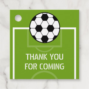 Soccer Ball Birthday Tack Gåvor Etiketter