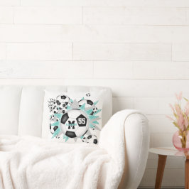 Soccer ball blowout Romly Sport room decor Kudde