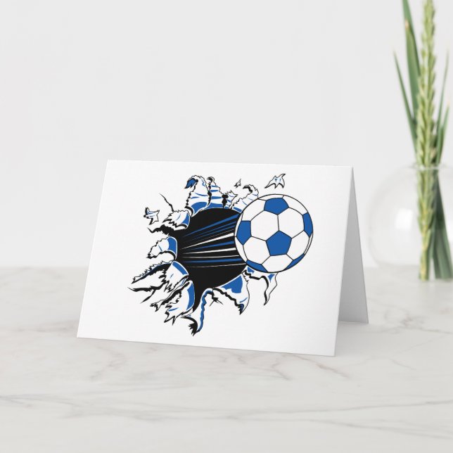 Soccer Ball Burst Kort (Framsida)