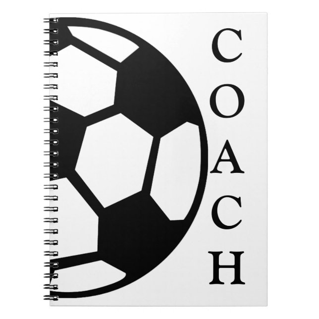 Soccer Ball Coach Anteckningsbok (Framsidan)