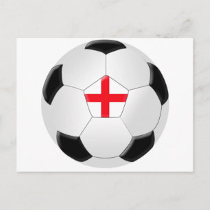 Soccer Ball - England Vykort