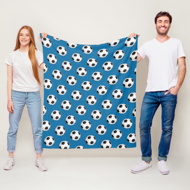 Soccer Ball Fleece Blanket (På plats)