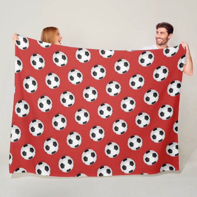 Soccer Ball Fleece Blanket (På plats)
