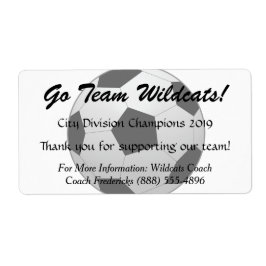 Soccer Ball Fundraiser Flaska Fraktsedel
