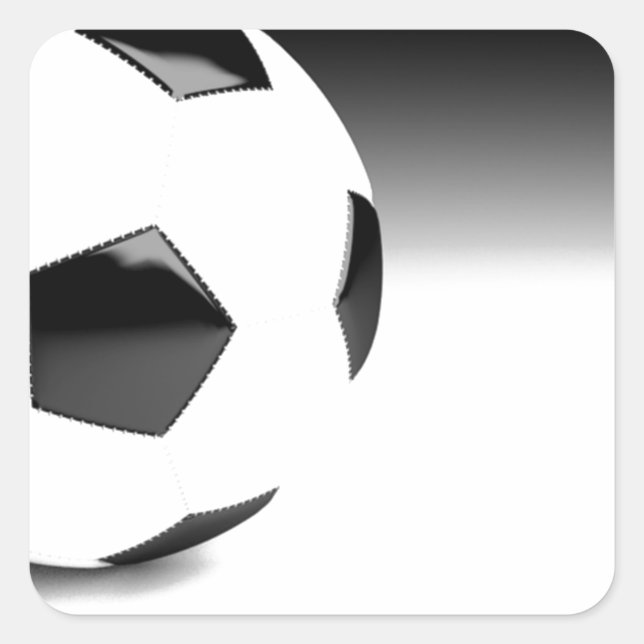 Soccer Ball Fyrkantigt Klistermärke (Framsida)