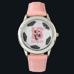 Soccer Ball Girl Armbandsur<br><div class="desc">Idrottens temadesign.</div>
