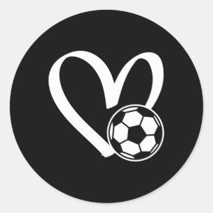 Soccer Ball He Runt Klistermärke