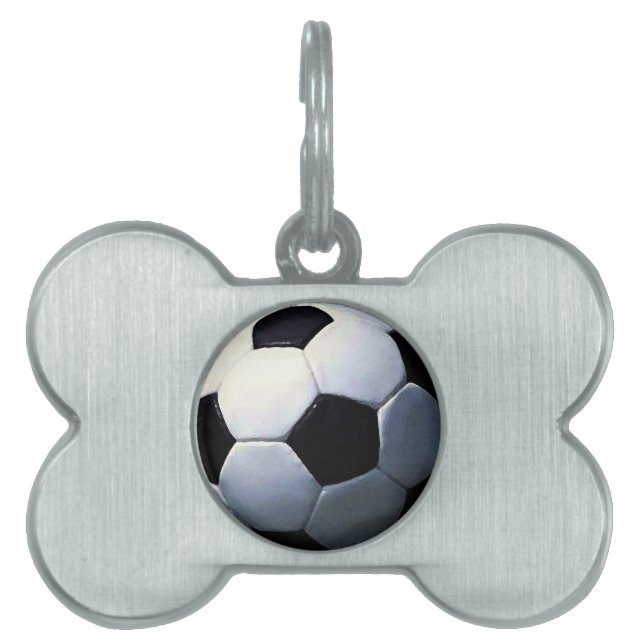 Soccer Ball ID-bricka Husdjur (Framsidan)