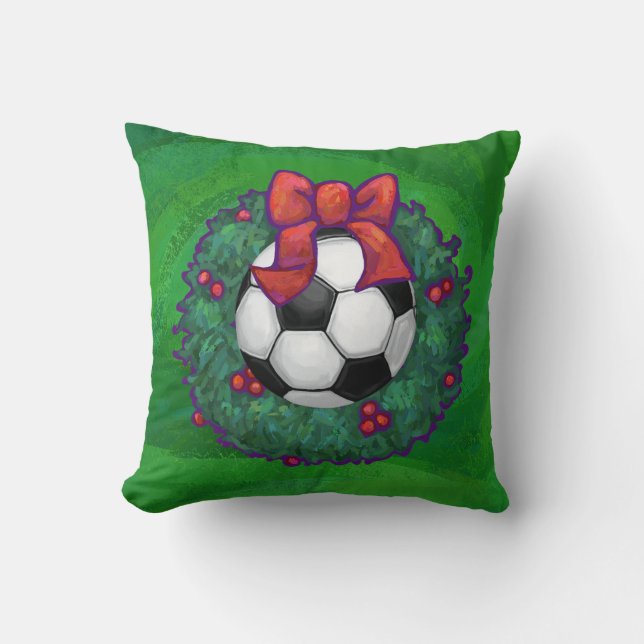 Soccer Ball-jul Kudde (Framsida)