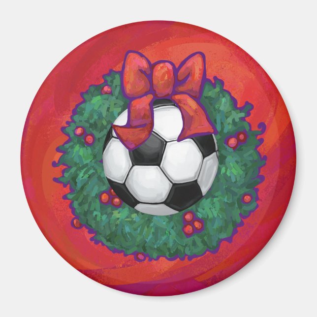 Soccer Ball-jul Magnet (Framsidan)