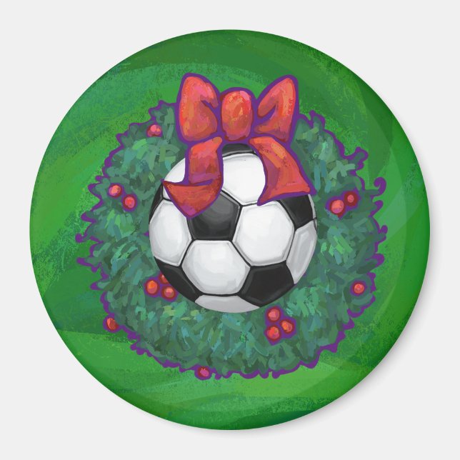 Soccer Ball-jul Magnet (Framsidan)