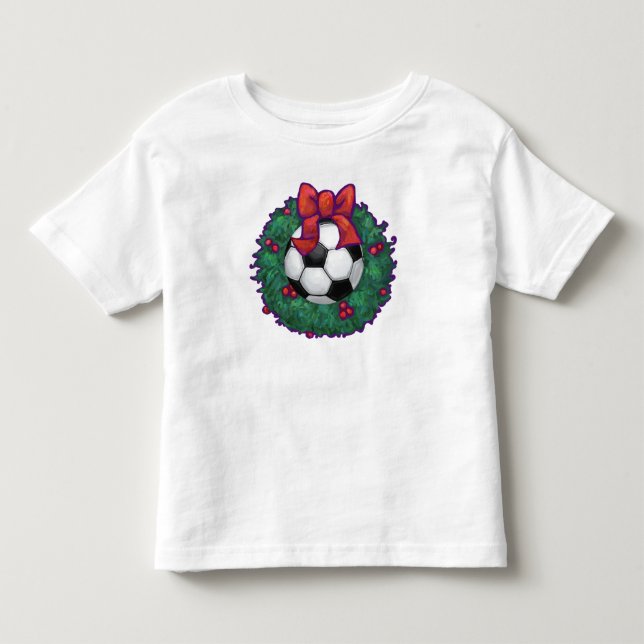 Soccer Ball-julfransen Tee Shirt (Framsida)