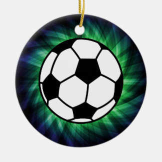 Soccer Ball Julgransprydnad Keramik