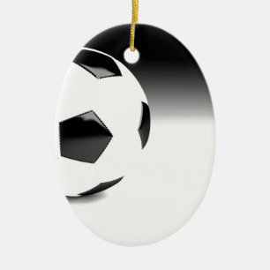 Soccer Ball Julgransprydnad Keramik
