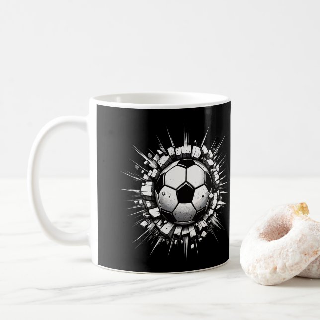Soccer Ball Kaffemugg (Med munk)