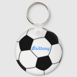 SOCCER BALL KEYCHAIN MED namn Brittany Nyckelring