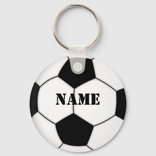SOCCER BALL KEYCHAIN personifierar med namn Nyckelring (Framsida)