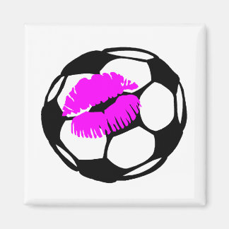 Soccer Ball Kiss Magnet