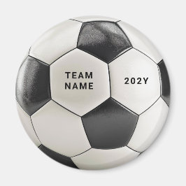 Soccer Ball Magnet | Personalized Team Name Year