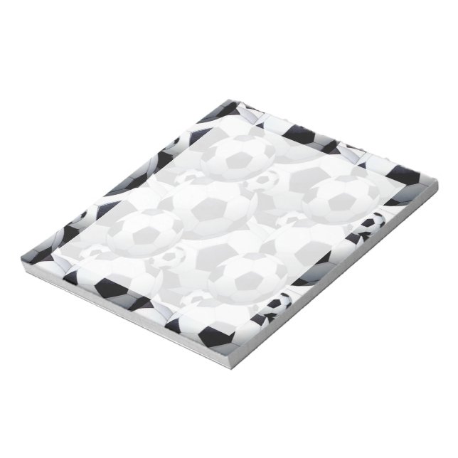 Soccer Ball Mönster Anteckningsblock (Roterad)