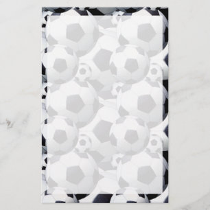 Soccer Ball Mönster Brevpapper