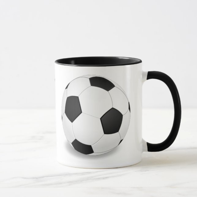 Soccer Ball Mönster-kaffe Mugg (Höger)