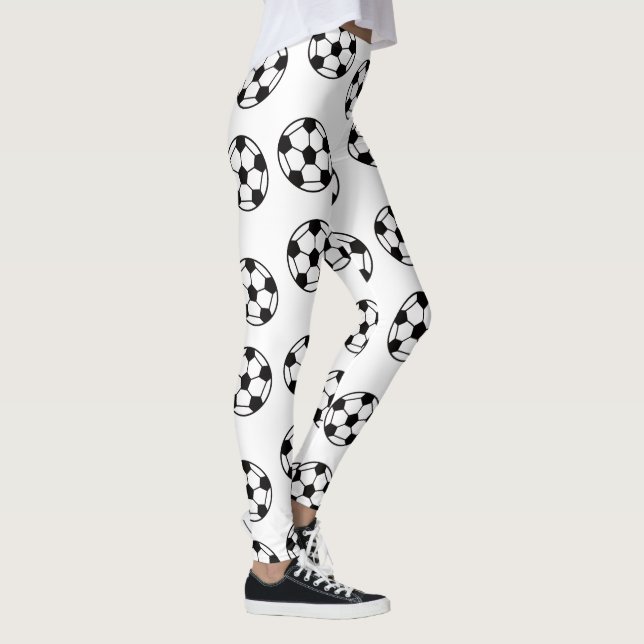 Soccer Ball Mönster Leggings (Höger)