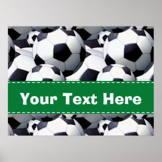 Soccer Ball Mönster Poster