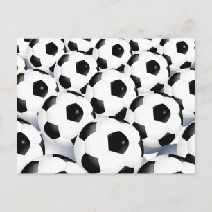 Soccer Ball Mönster Vykort