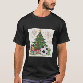 Soccer ball next to the Christmas tree T Shirt