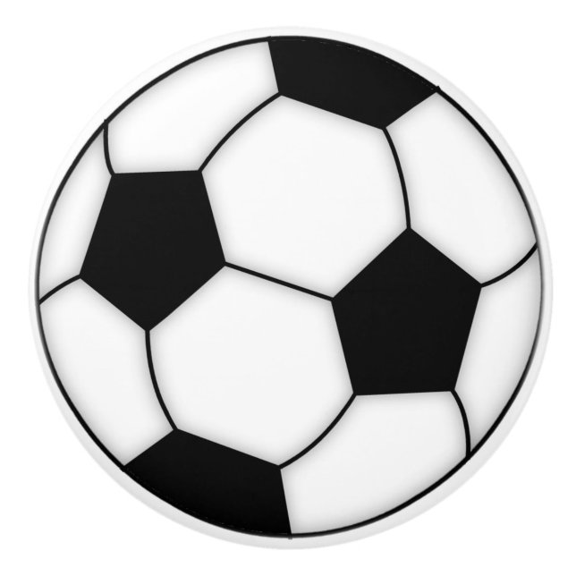 Soccer Ball Porcelain Knobs Knopp (Framsidan)