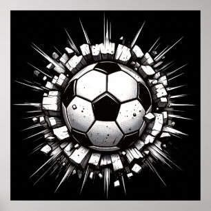 Soccer Ball Poster