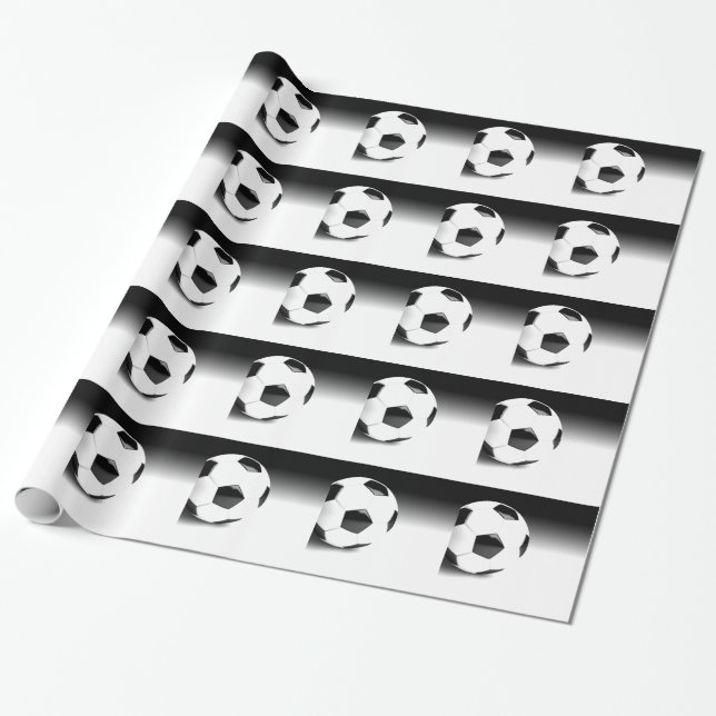 Soccer Ball Presentpapper (Utrullad)
