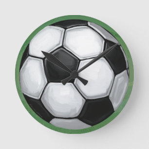 Soccer Ball Rund Klocka