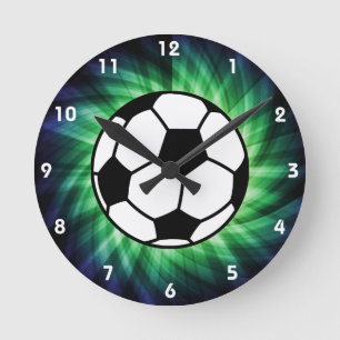 Soccer Ball Rund Klocka