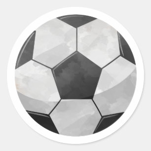 Soccer Ball Runt Klistermärke