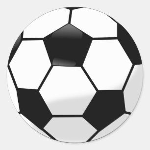 Soccer Ball Runt Klistermärke