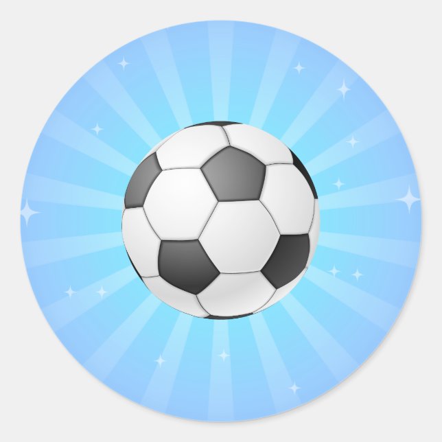 SOCCER BALL RUNT KLISTERMÄRKE (Framsida)