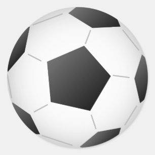 Soccer Ball Runt Klistermärke