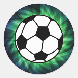 Soccer Ball Runt Klistermärke