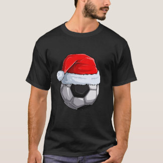 Soccer Ball Santa Hat jul Pajama Coola Sport T Shirt