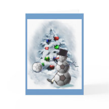 Soccer Ball Snögubbe jul