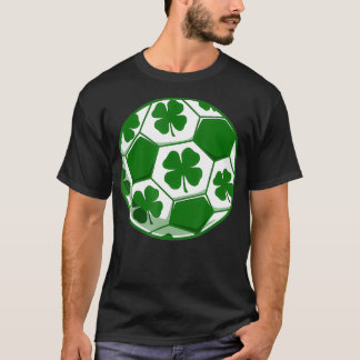 Soccer Ball St patricks day Shamrock T Shirt