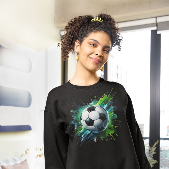 Soccer Ball Stänk T Shirt (Skapare uppladdad)