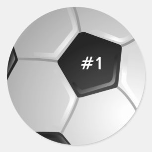 Soccer Ball Sticker Runt Klistermärke