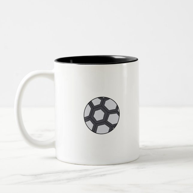 Soccer Ball Två-Tonad Mugg (Vänster)