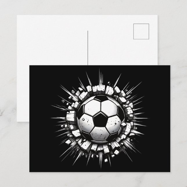 Soccer Ball Vykort (Fram/baksida)