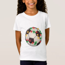 Soccer Ball with Christmas Lights T Shirt