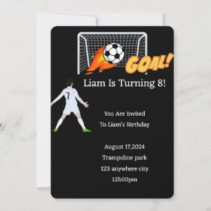 SOCCER BIRTHDAY INBJUDANDE FÖR BOYER INBJUDNINGAR