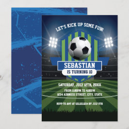 Soccer Birthday Invitation Inbjudningar